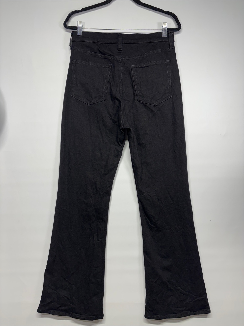 ✨GAP Denim 70s Flare Jeans Black Retro Wide Leg Women’s Jeans Black Size 10/30R - Picture 4 of 15